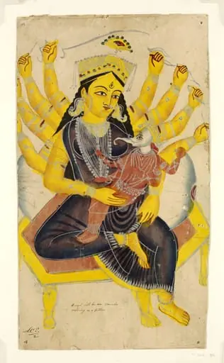 Durga and Ganesha