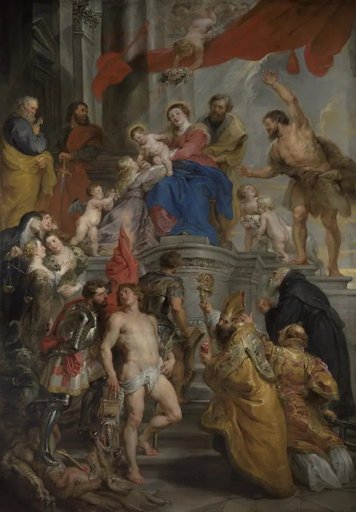 The Virgin and Child Enthroned with Saints