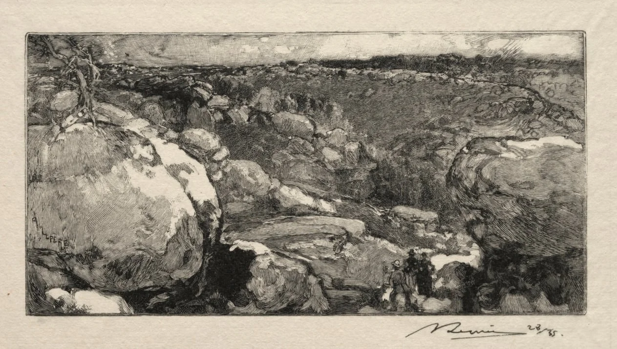 Le cirque du Long- Rocher, by Auguste Lepère, 1888