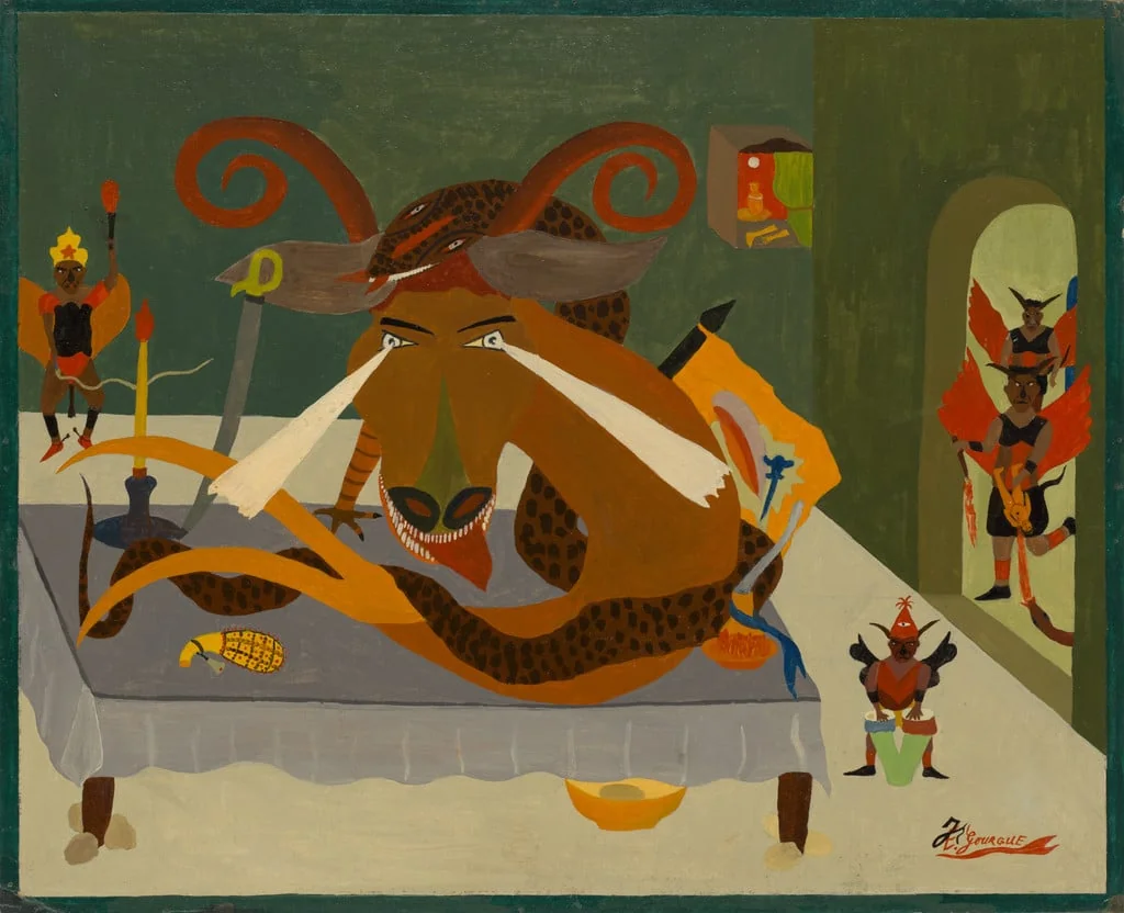 Untitled, by Jacques-Enguérrand Gourgue, oil, 1947