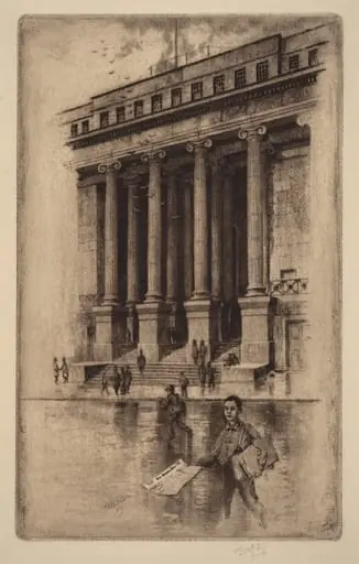 Porch, Old Custom House, Wall Street