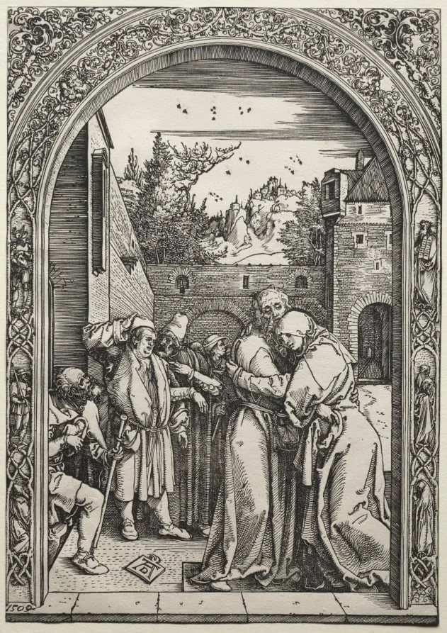 The Meeting of Joachim and Anna at the Golden Gate, by Albrecht Dürer, 1504