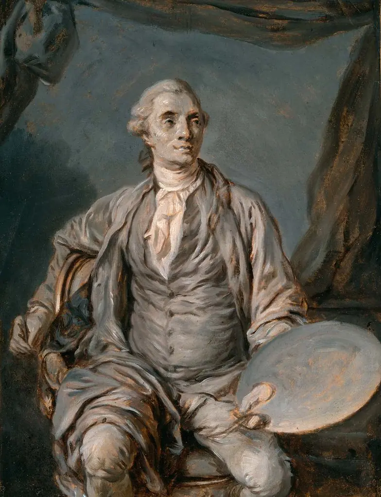 Joseph-Marie Vien with Palette