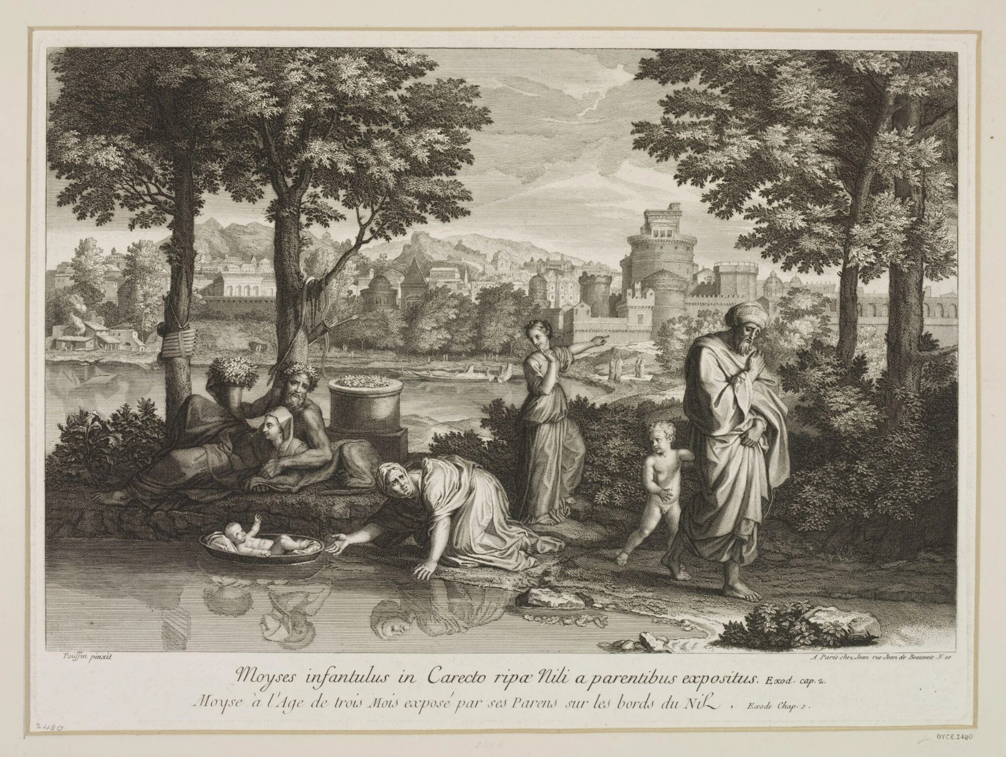 Infant Moses, by Unknown, 1750