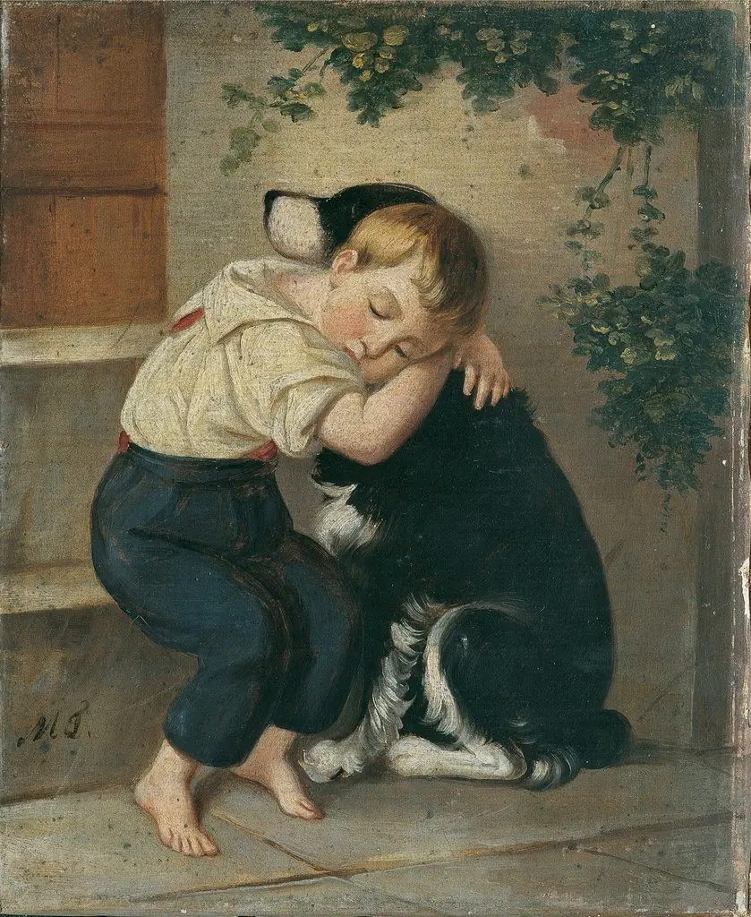 Boy with Dog