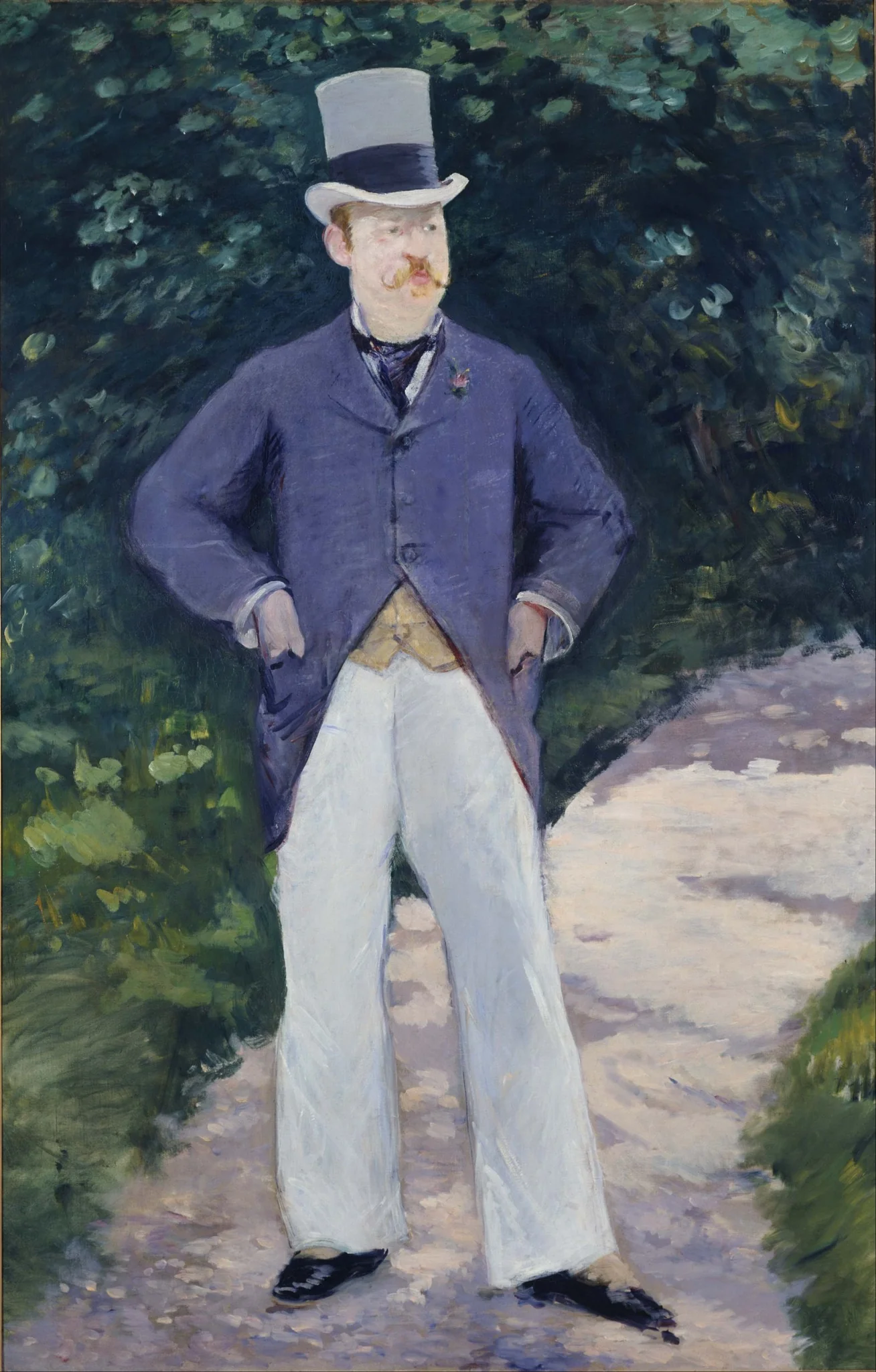 Portrait of Monsieur Brun, by Edouard Manet, oil, 1890