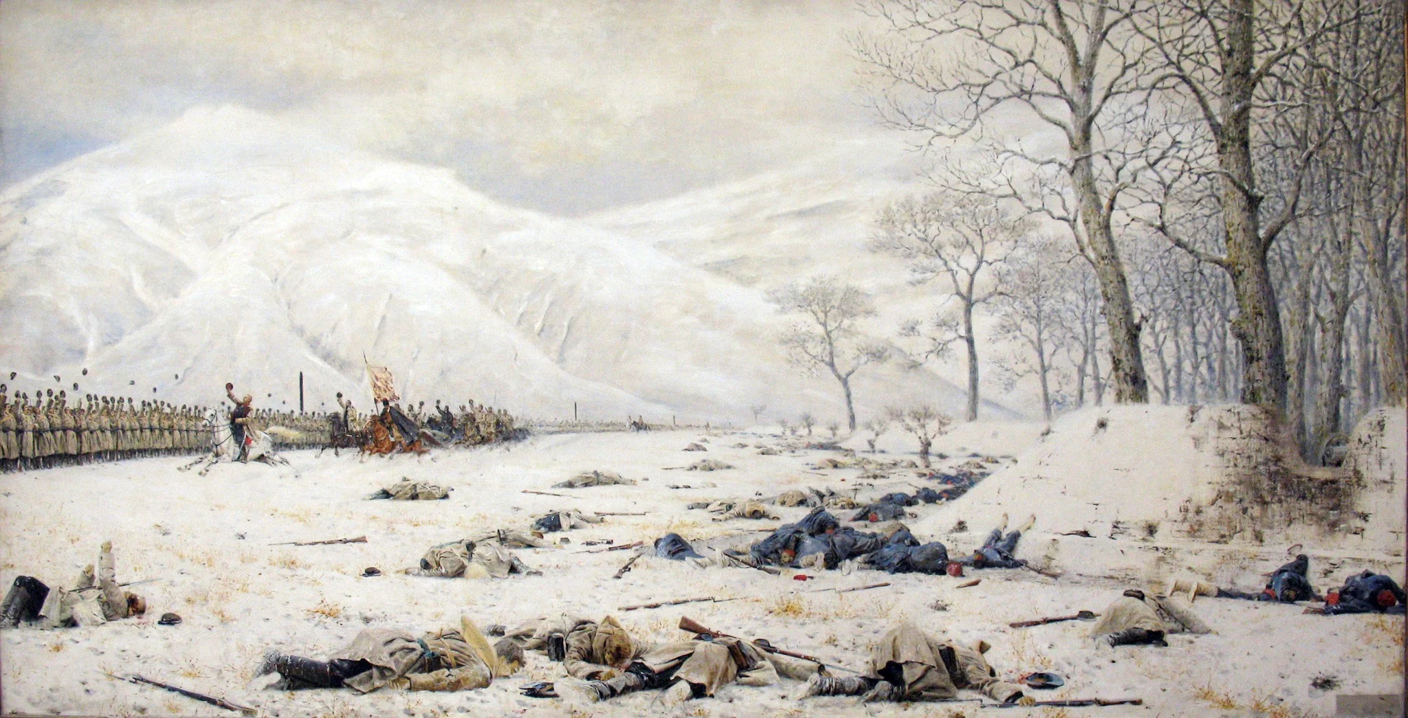 Shipka-Sheinovo. Skobelev at Shipka, by Vasily Vereshchagin, oil, 1890
