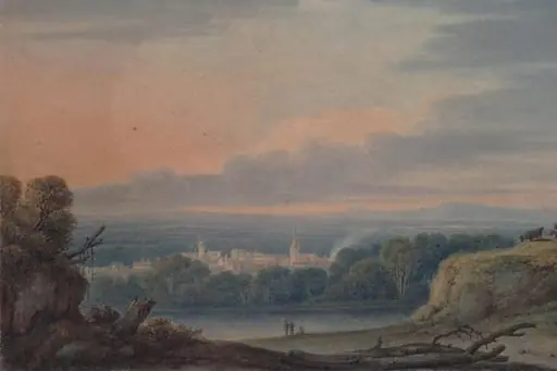 Landscape with River and Village