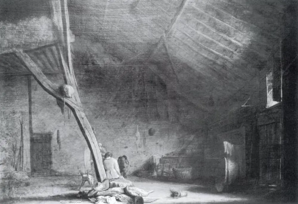 Interior of a Barn