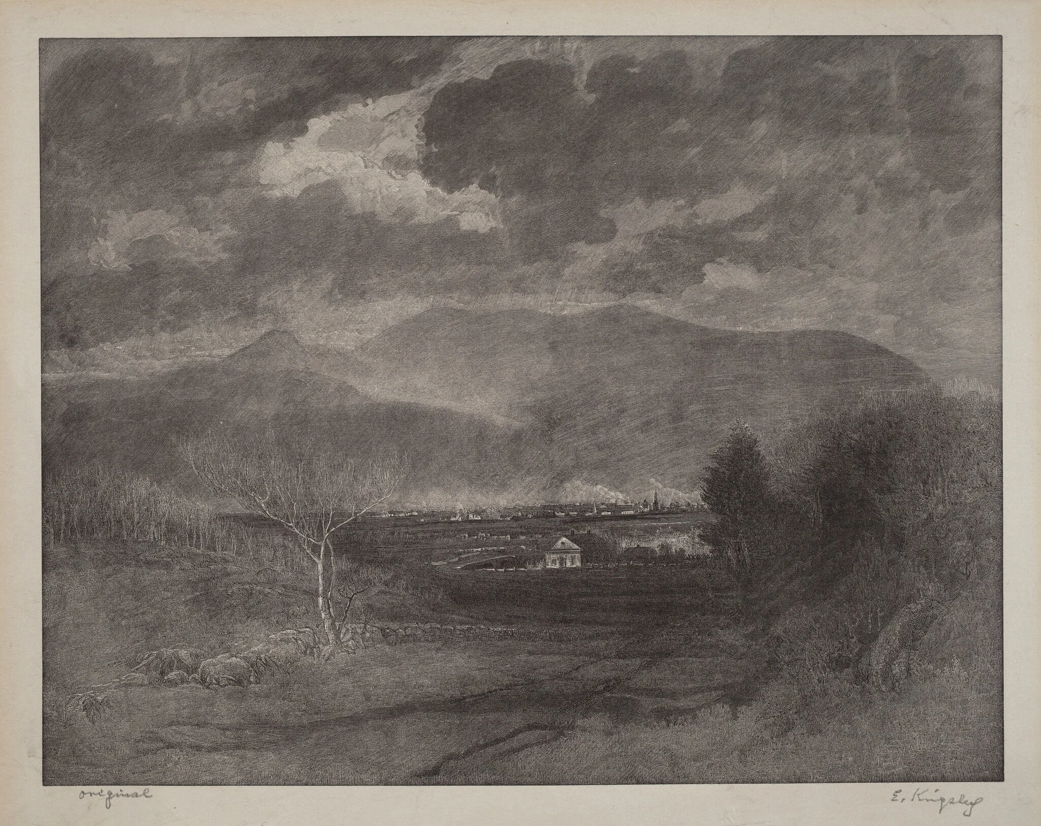 Greylock, by Elbridge Kingsley, ink, 1889