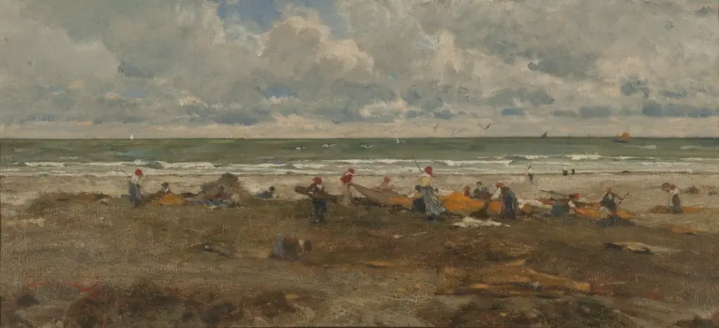 Fishermen on the beach