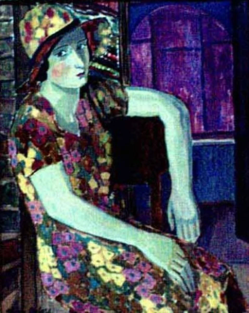 Portret de femeie, by Nina Arbore, unspecified, 1927
