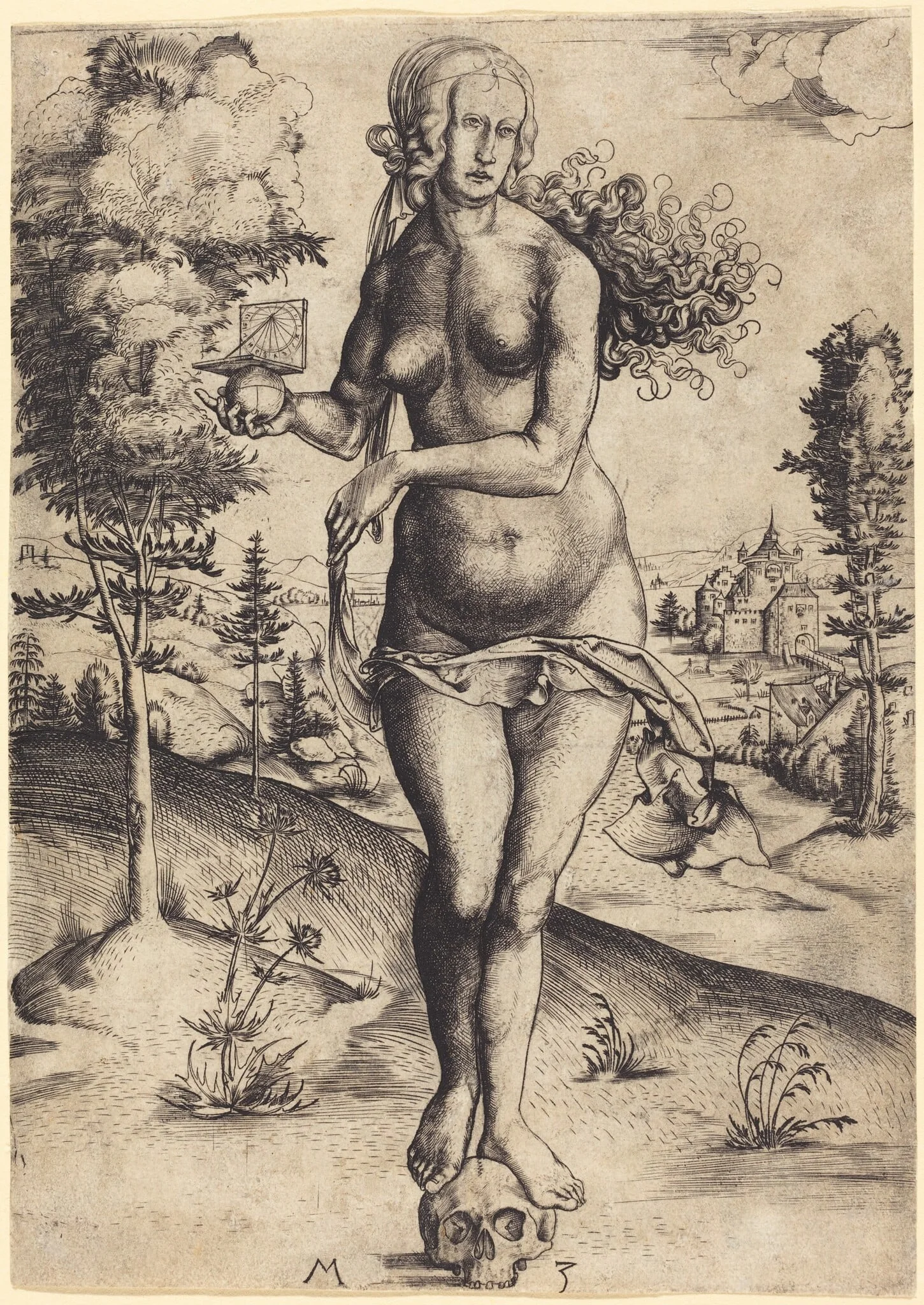 Memento Mori, by Master MZ, ink, 1501