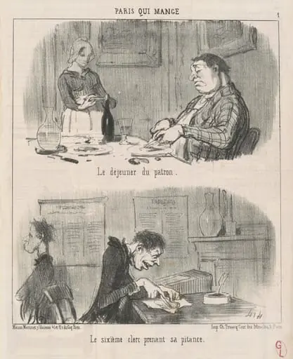 Le déjeuner du patron le sixiéme clerc ...