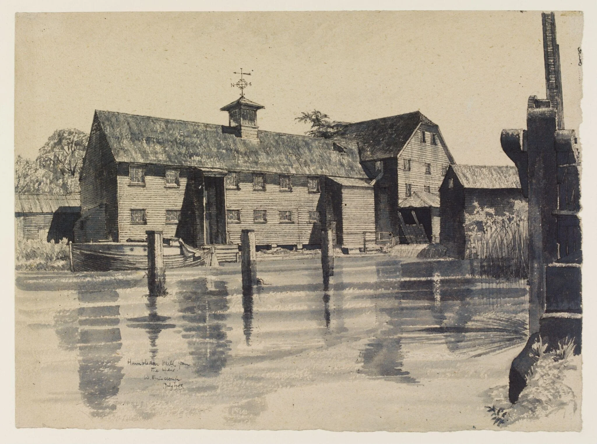 Hambledon Mill from the Weir