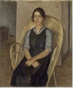 Girl in a Basket Chair