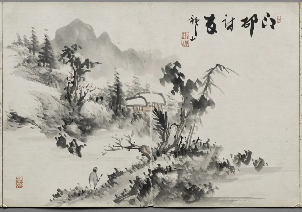 Painting Seven from Album of Paintings by Haizan