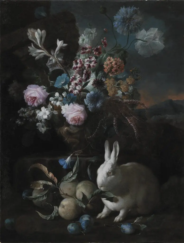 Flower Piece with Rabit