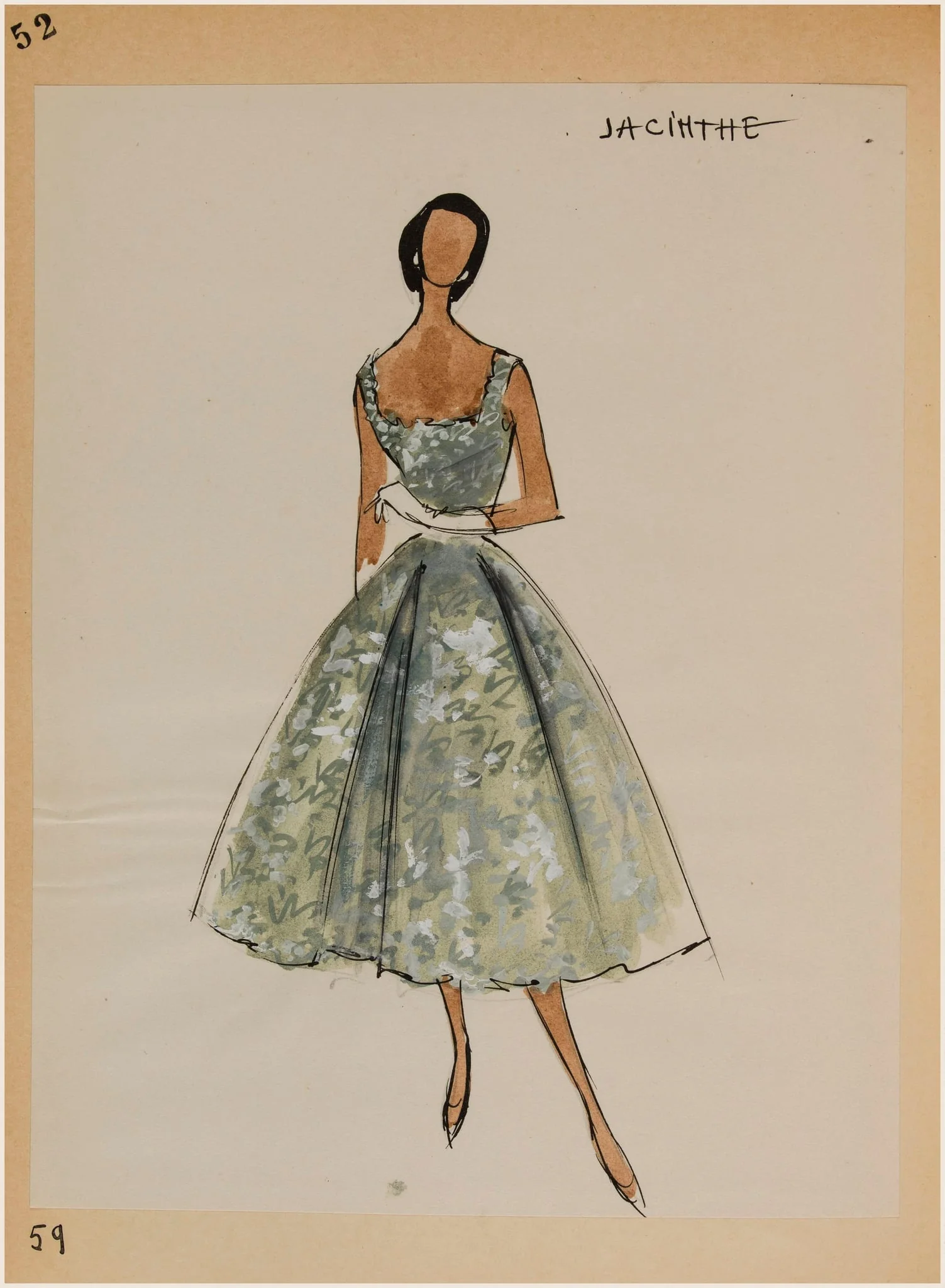Jacinthe, by Carven, 1956