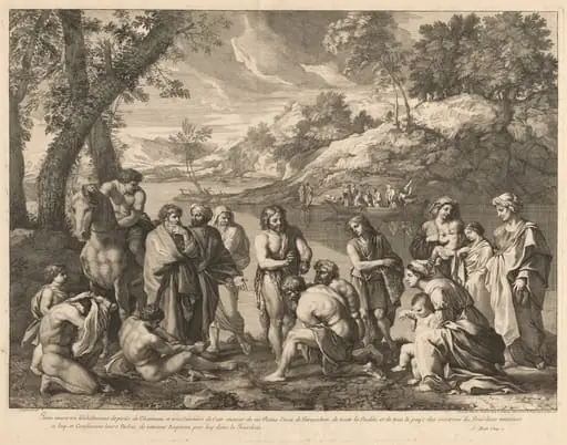 Saint John the Baptist in the River Jordan
