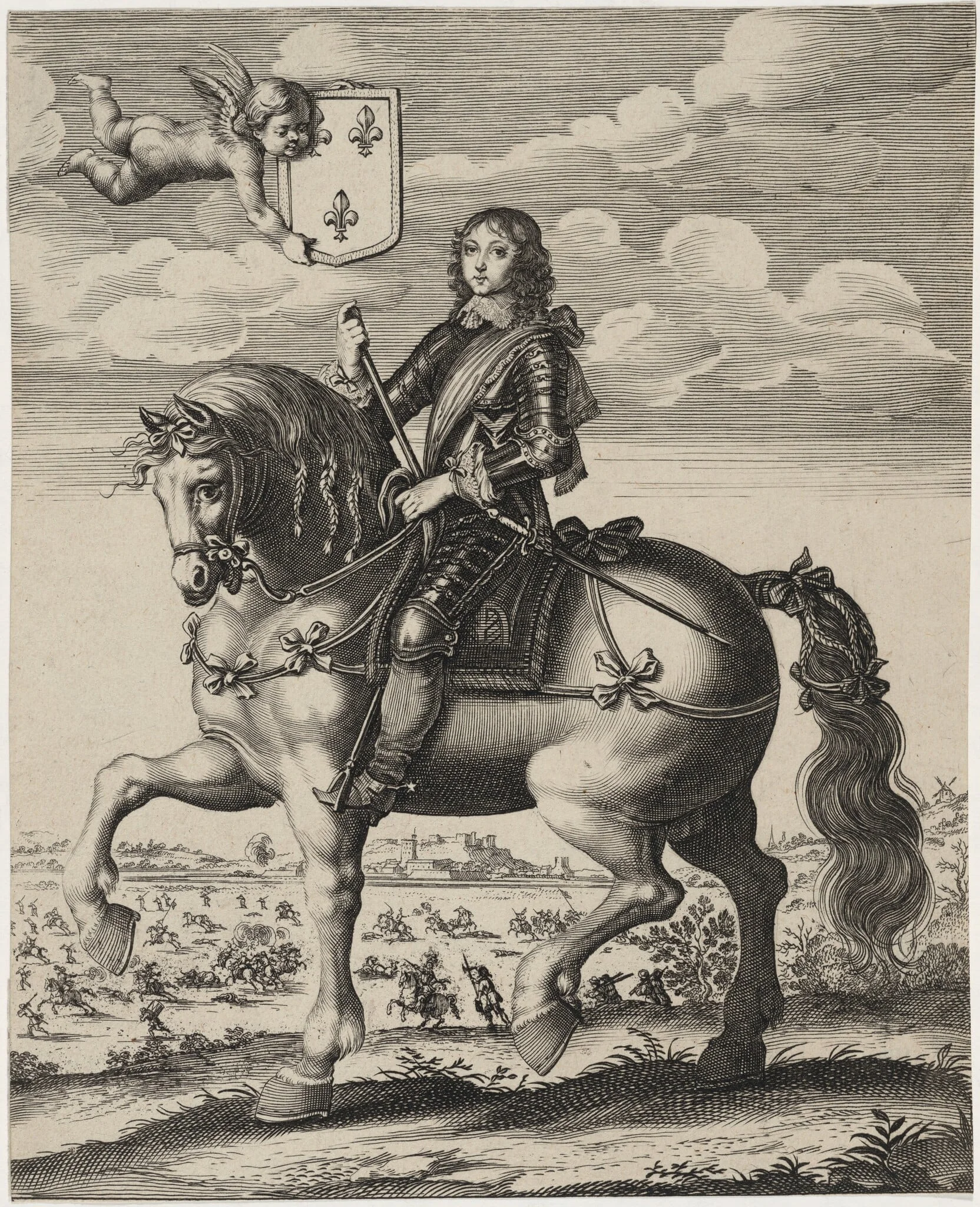 Philip, Duc d'Orléans, Brother of Louis XIV, by Unknown 19th Century, ink, 1850