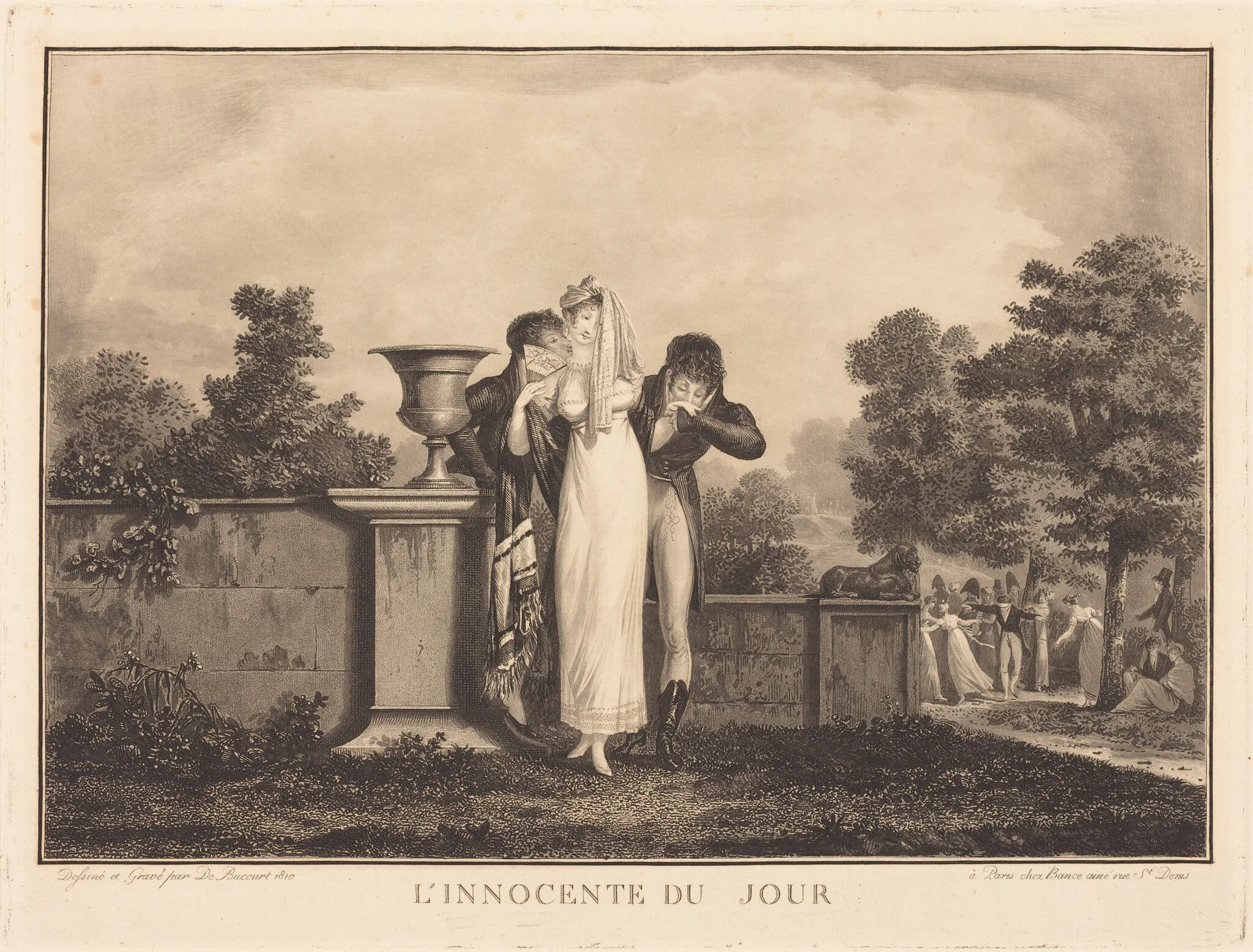 L'Innocente du Jour, by Philibert-Louis Debucourt, ink, 1810