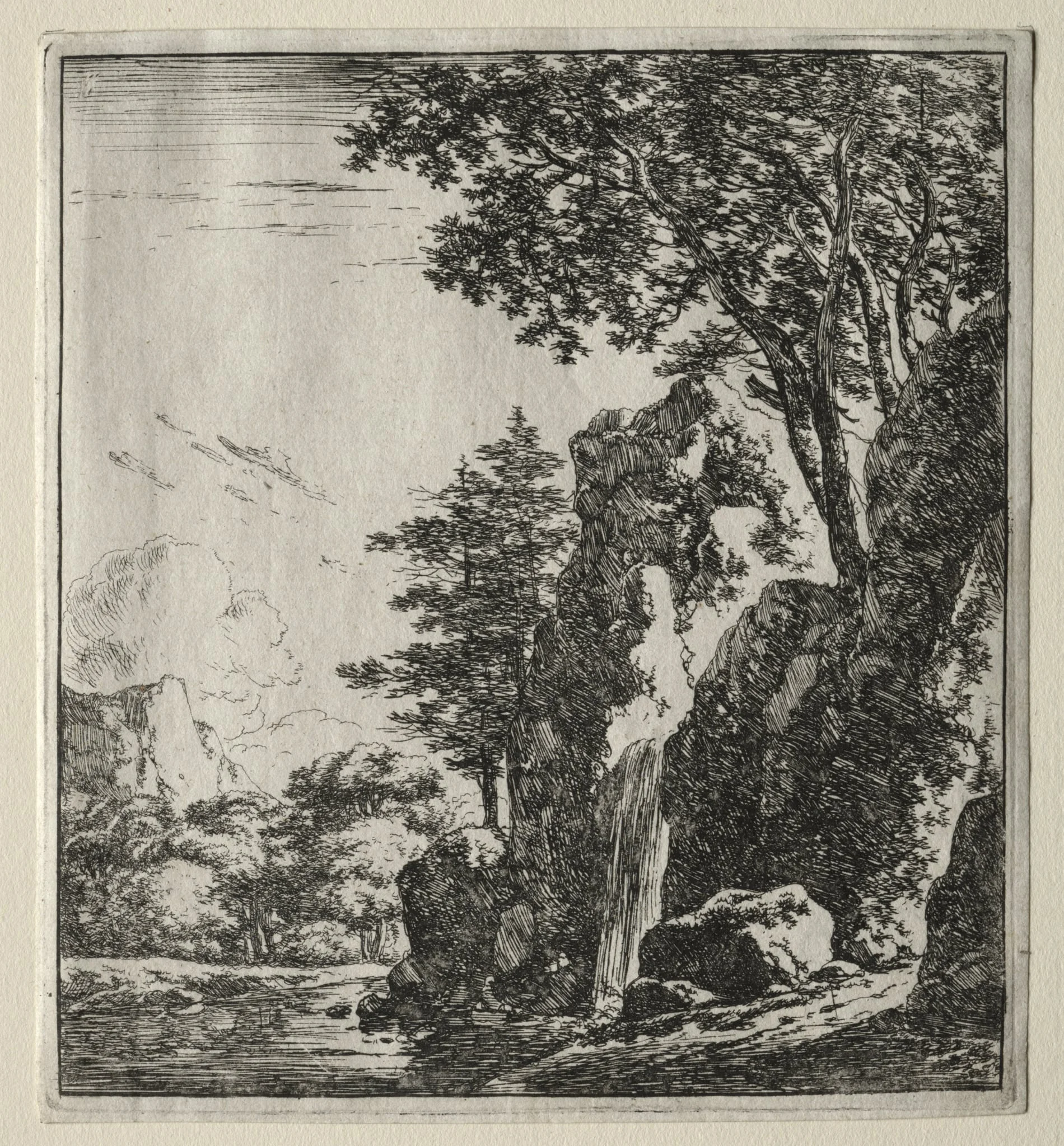 La chute d'eau, by Herman Naiwinx, 1646