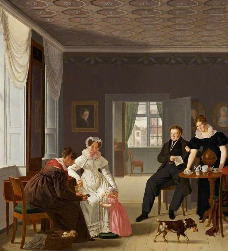 The Winther Family, by Emil Bærentzen, oil, 1827