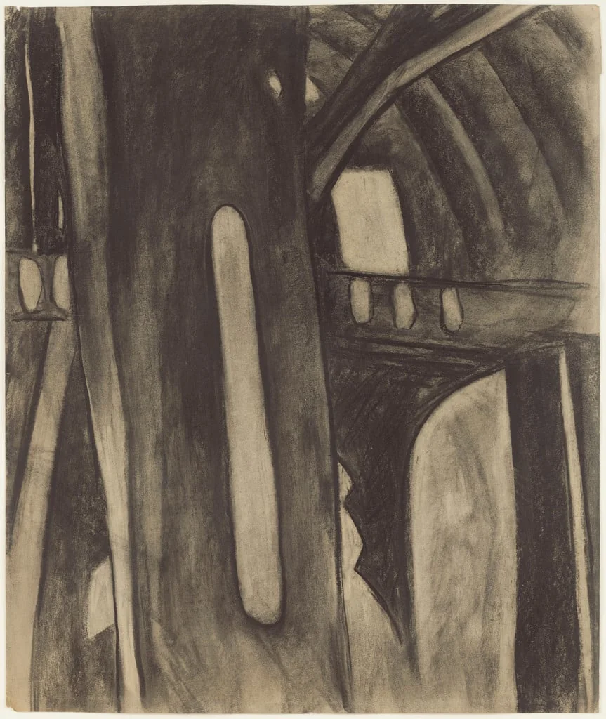 Untitled, by Arthur Dove, charcoal, 1918