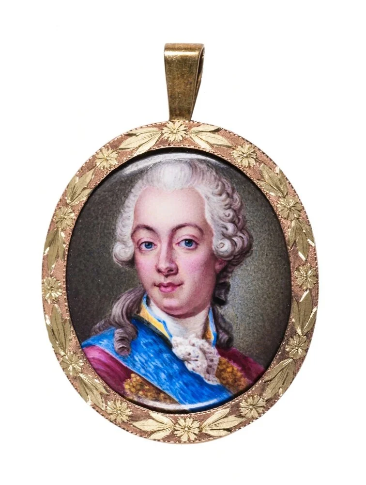 Gustav III as Crown Prince, by Johan Georg Henrichsen, unspecified, 1800