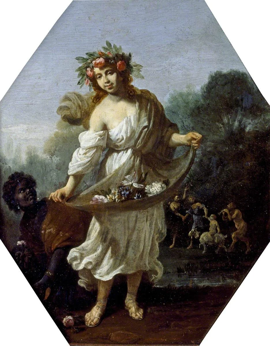 Flora, by Michelangelo Cerquozzi, oil, 1650