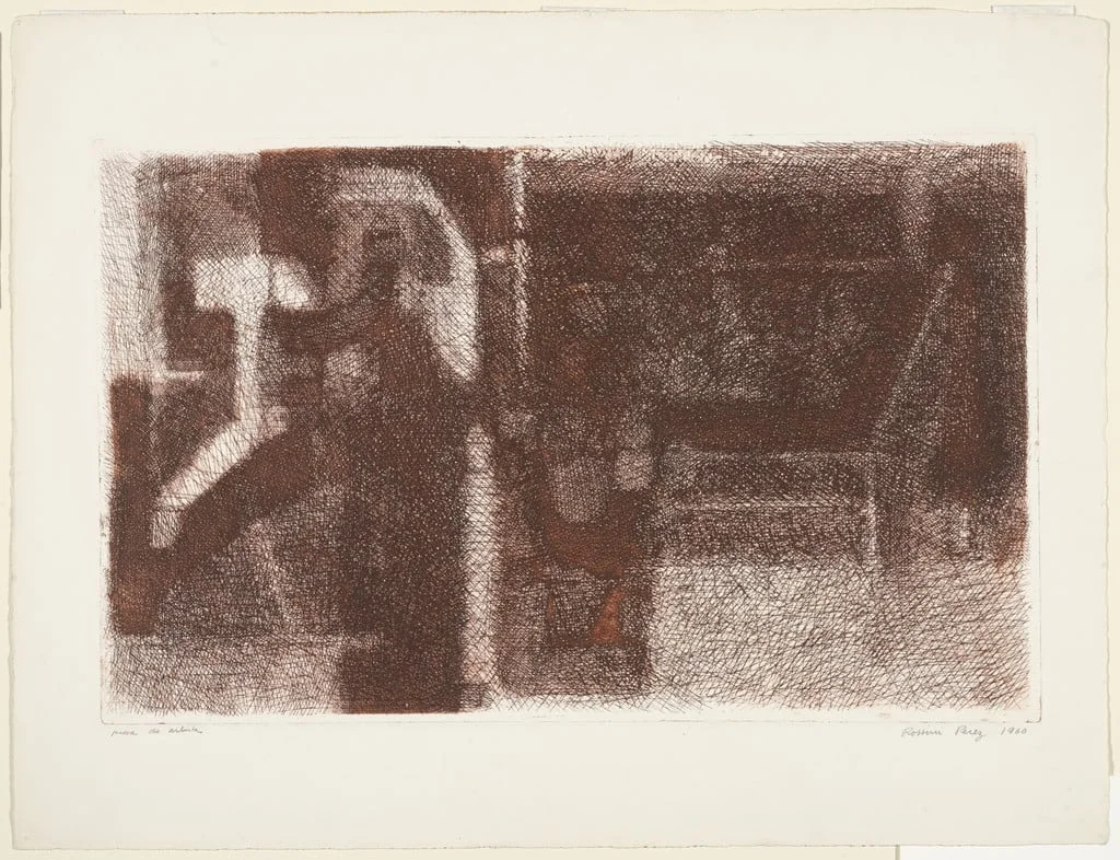 Untitled, by Rossini Perez, ink, 1960