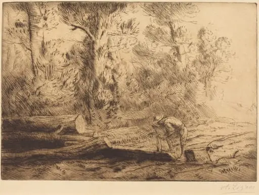 Squaring Logs (Homme que fend des buches)