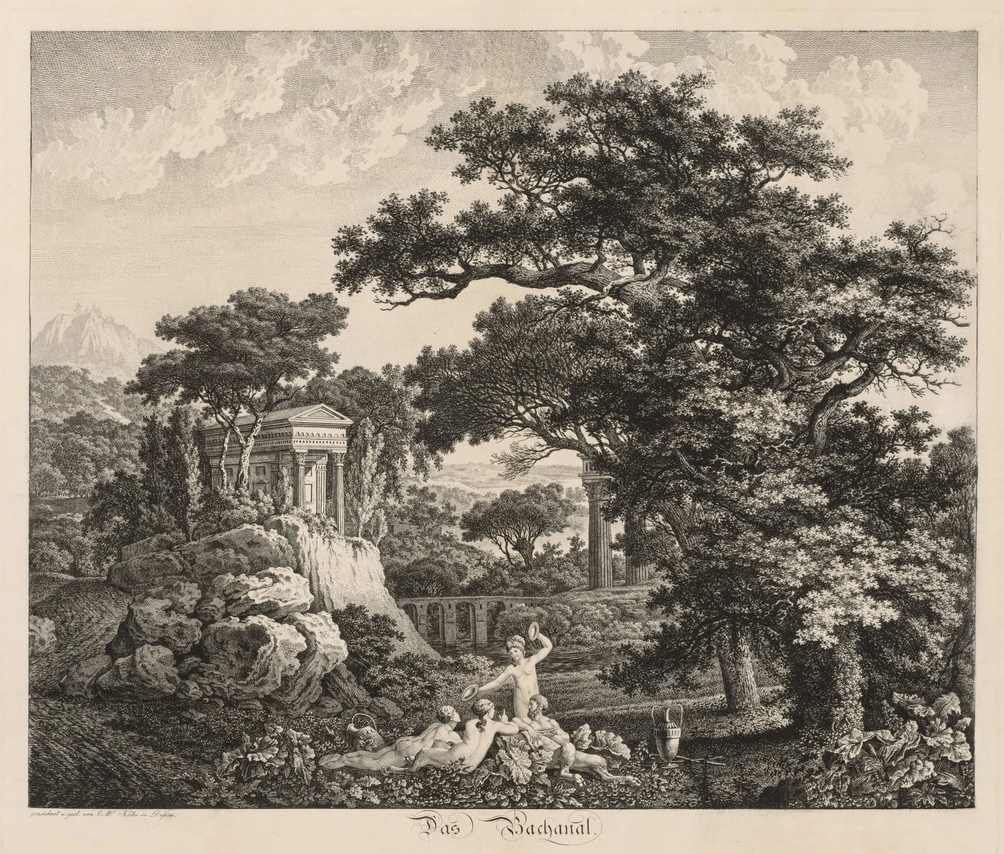 Das Bachanal, by Carl Wilhelm I Kolbe, 1807