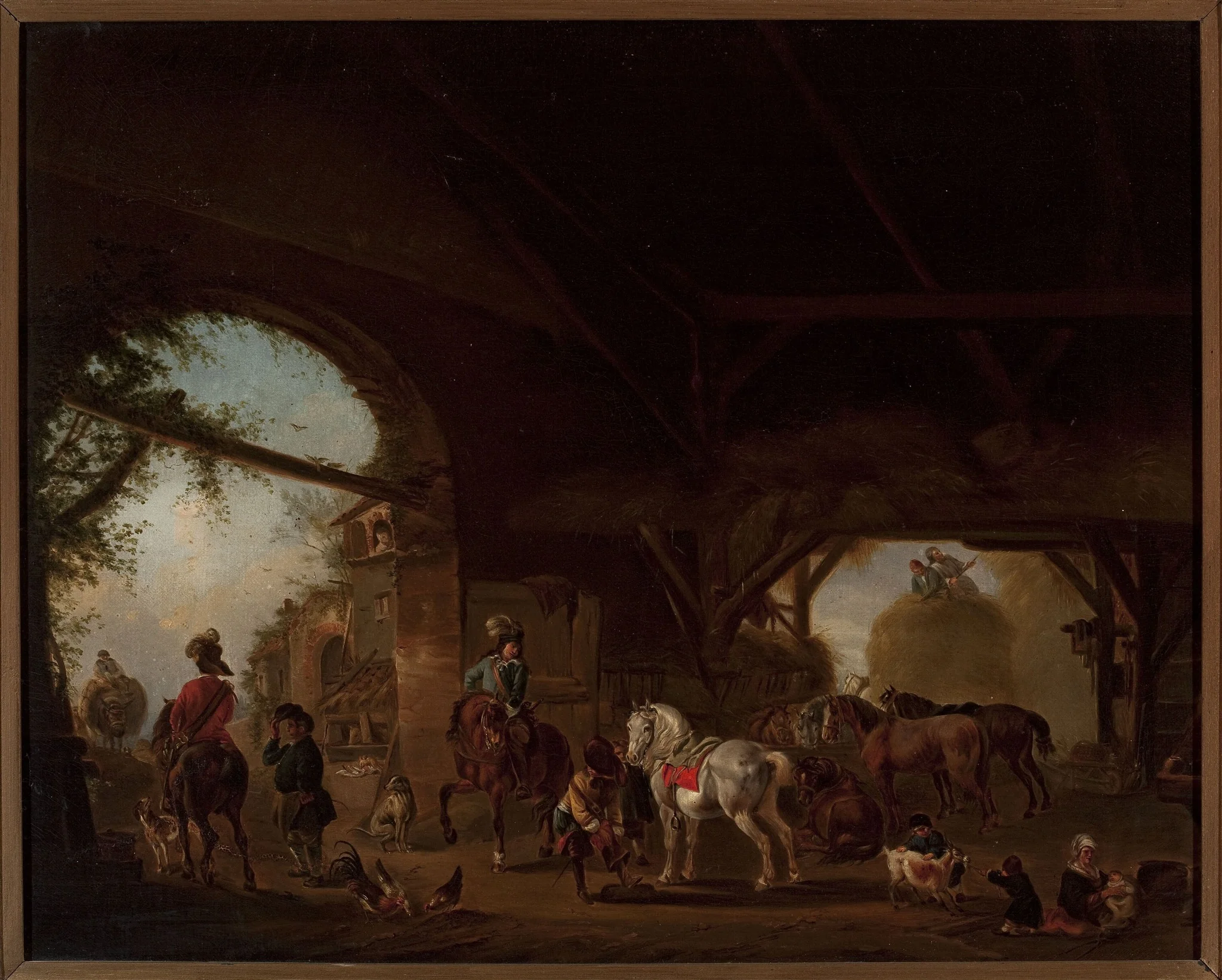 Genre scene at the farm