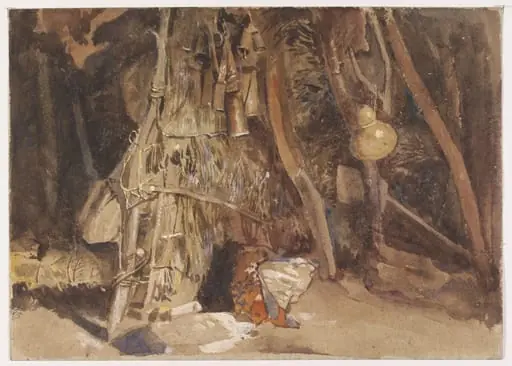 Interior of a Turkish shepherd's hut