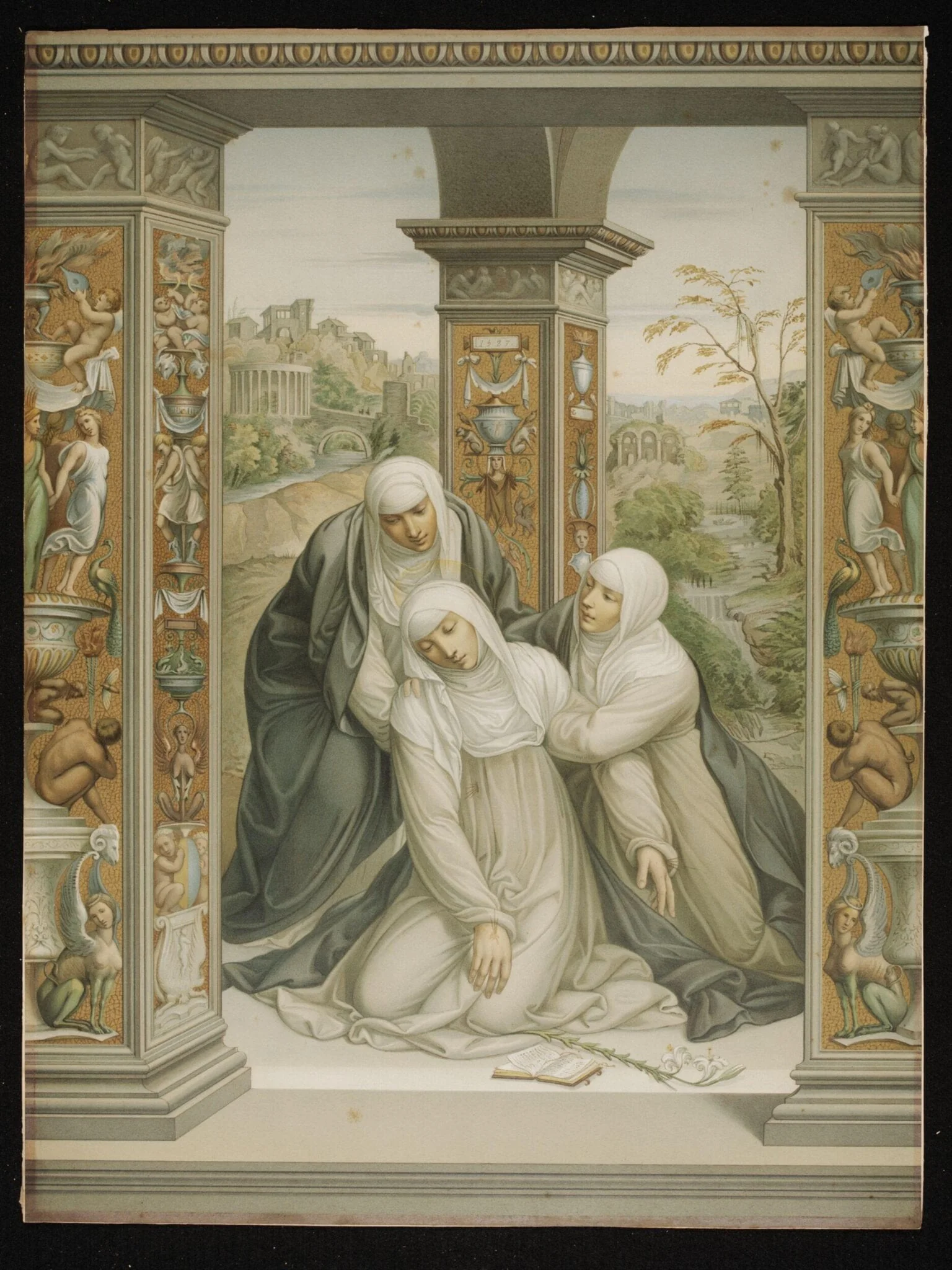 Vision and Swoon of St Catherine, by Sodoma, 1881