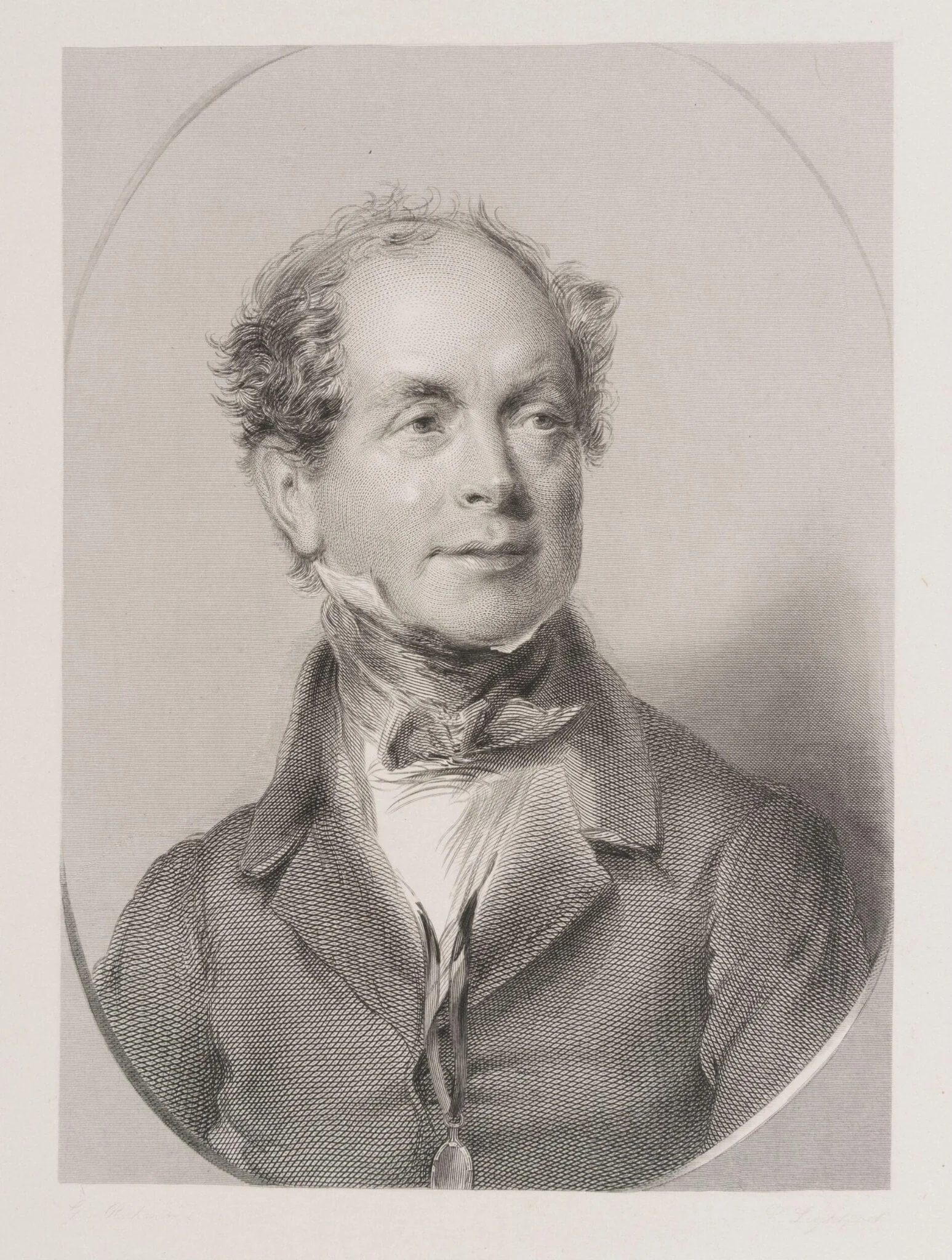 portrait of a male sitter, by George Richmond, 1850