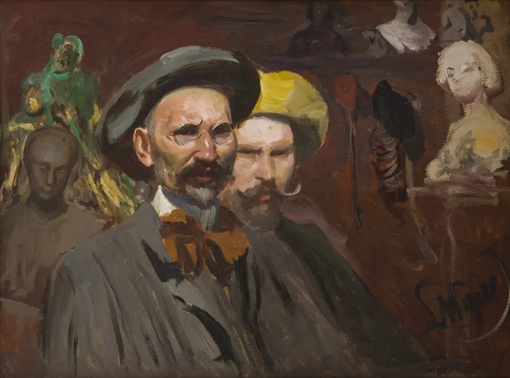 Self-Portrait with Konstanty Laszczka