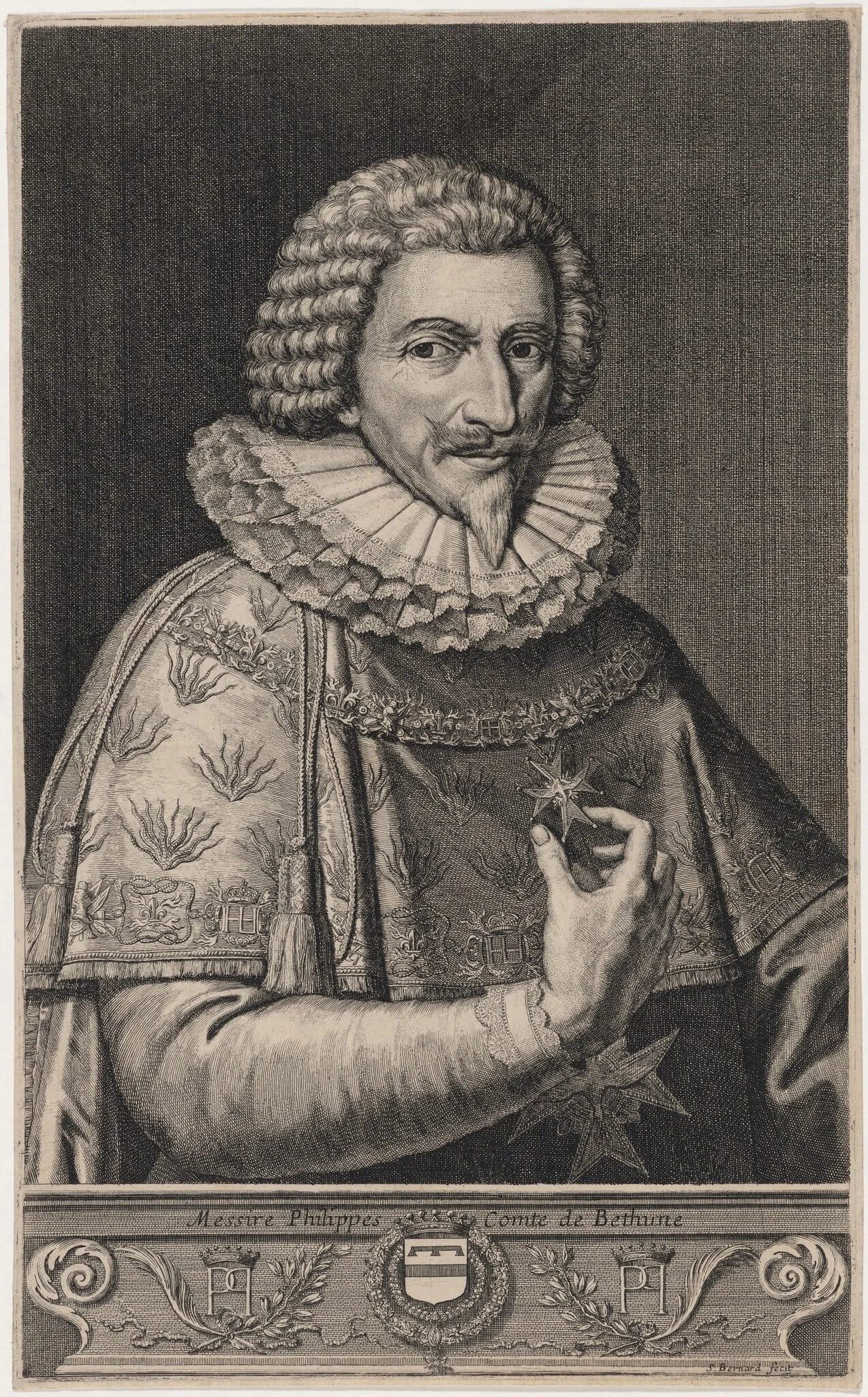 Philip, Comte de Bethune, by Samuel Bernard, ink, 1651