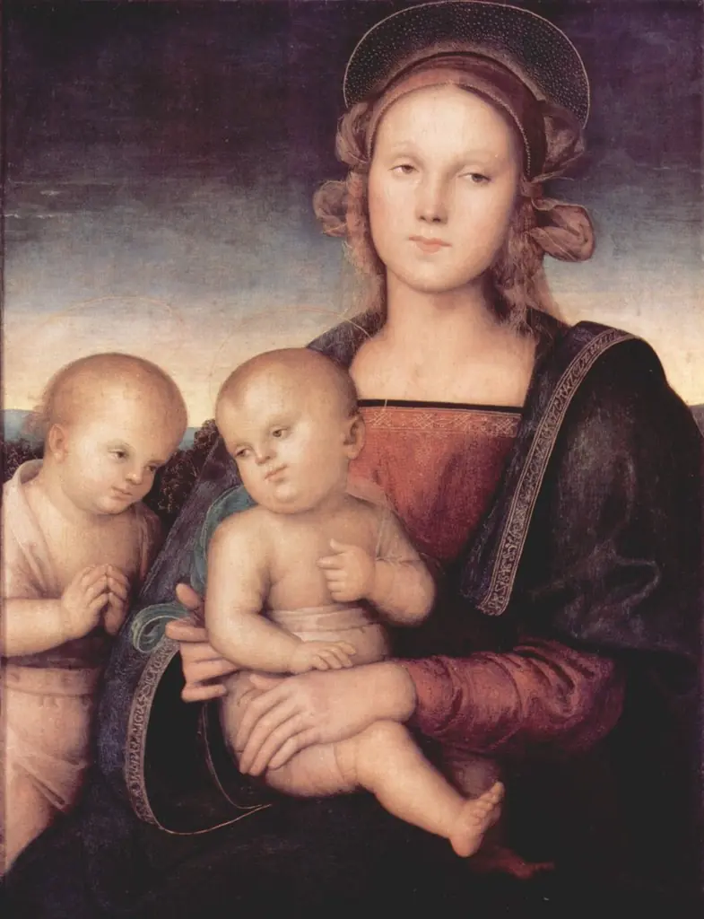 Madonna with child and Saint John the Baptist