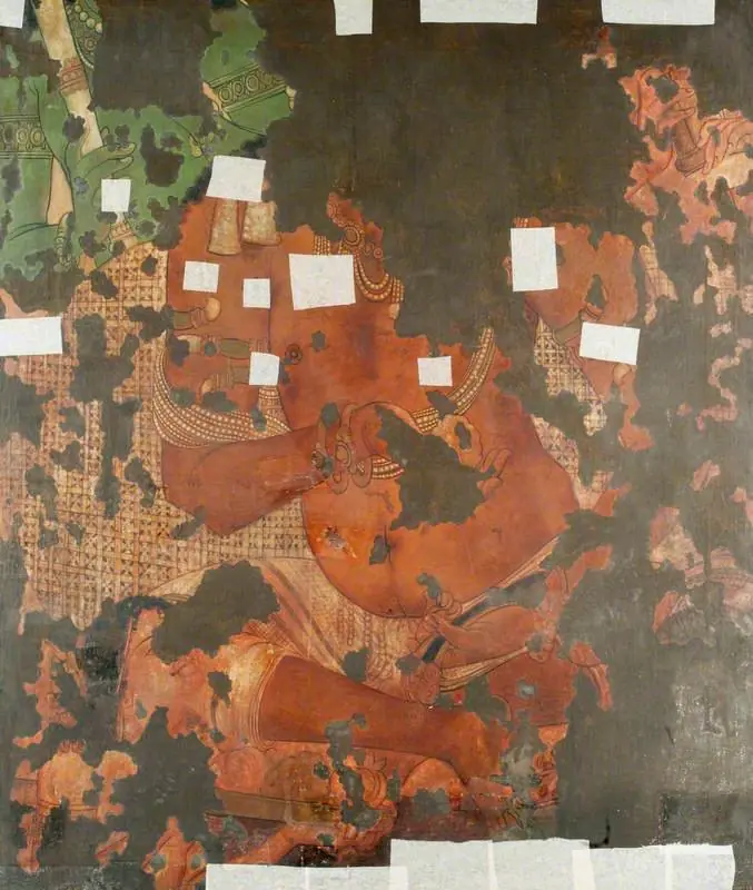 Copy of Painting inside the Caves of Ajanta (cave 16)