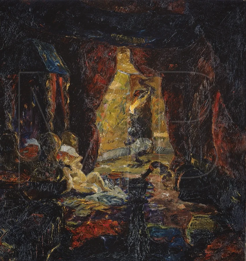 Cleopatra, by Max Beckmann, oil, 1910