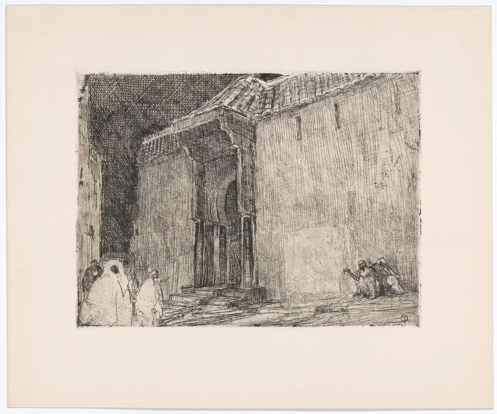 Untitled, by Henry Ossawa Tanner, ink, 1912