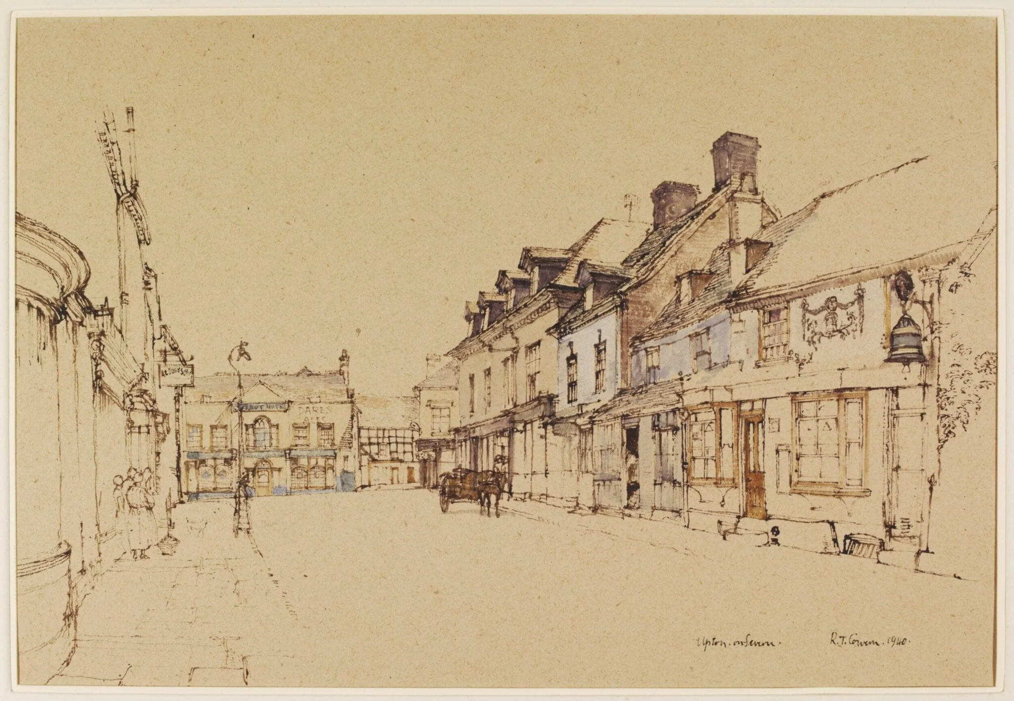 Upton-on-Severn, by Raymond Teague Cowern, watercolor, 1940