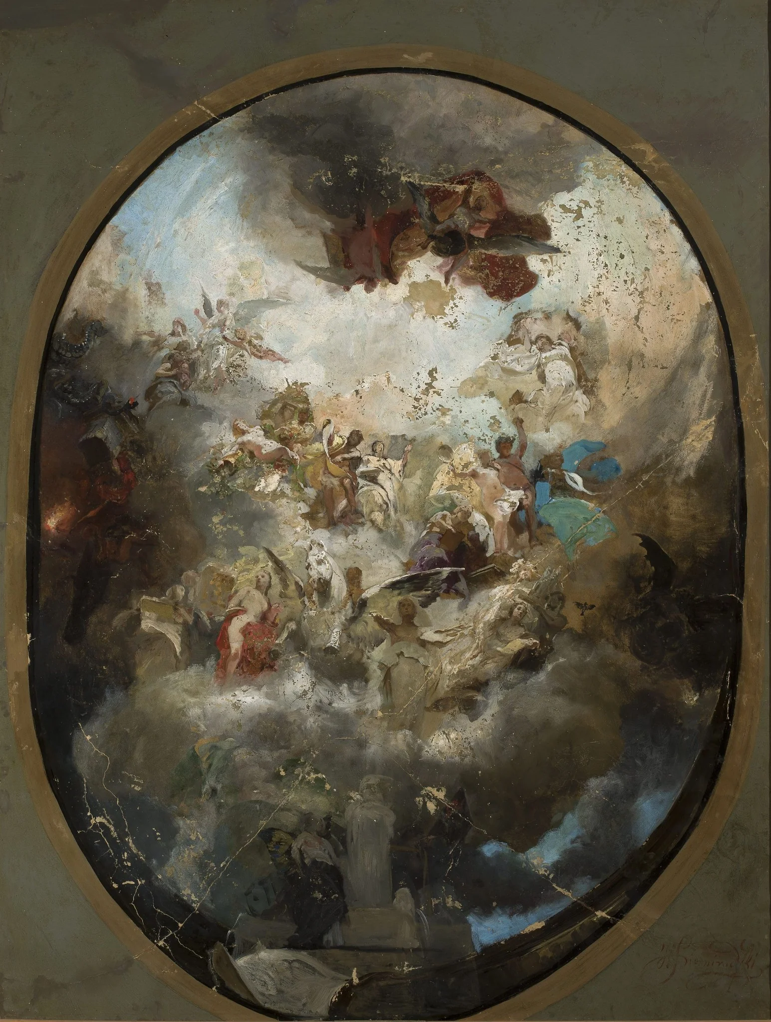 Plafond project, by Henryk Siemiradzki, unspecified, 1882