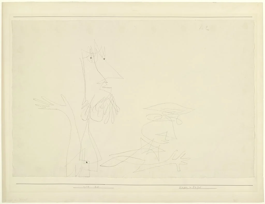 Untitled, by Paul Klee, ink, 1928