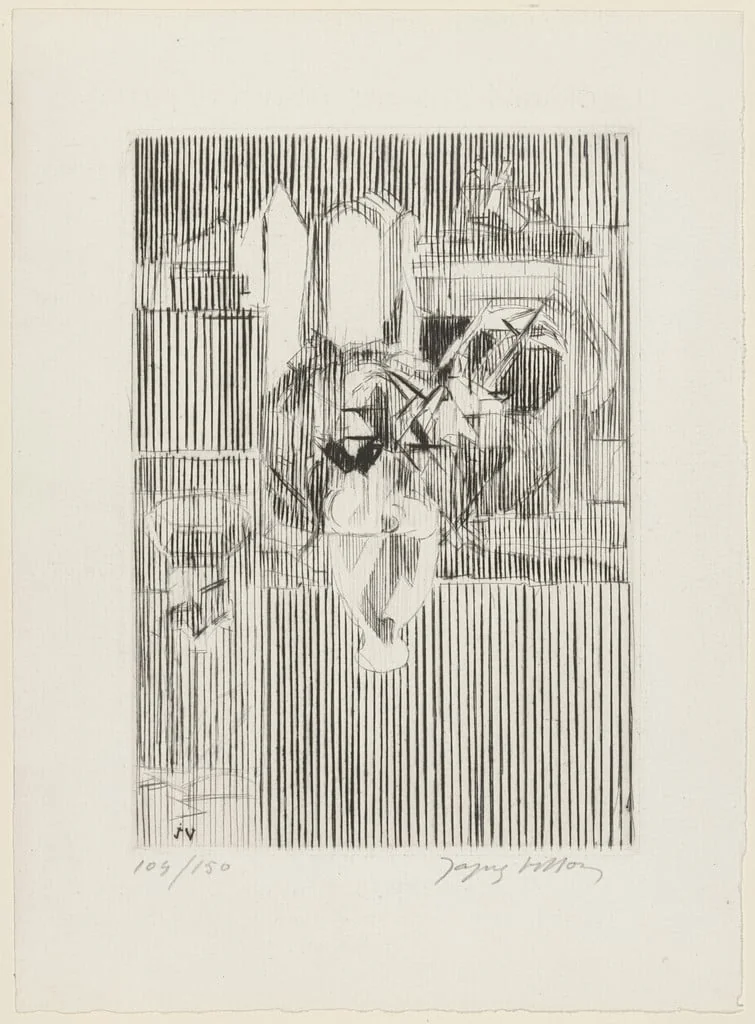 Untitled, by Jacques Villon, ink, 1949