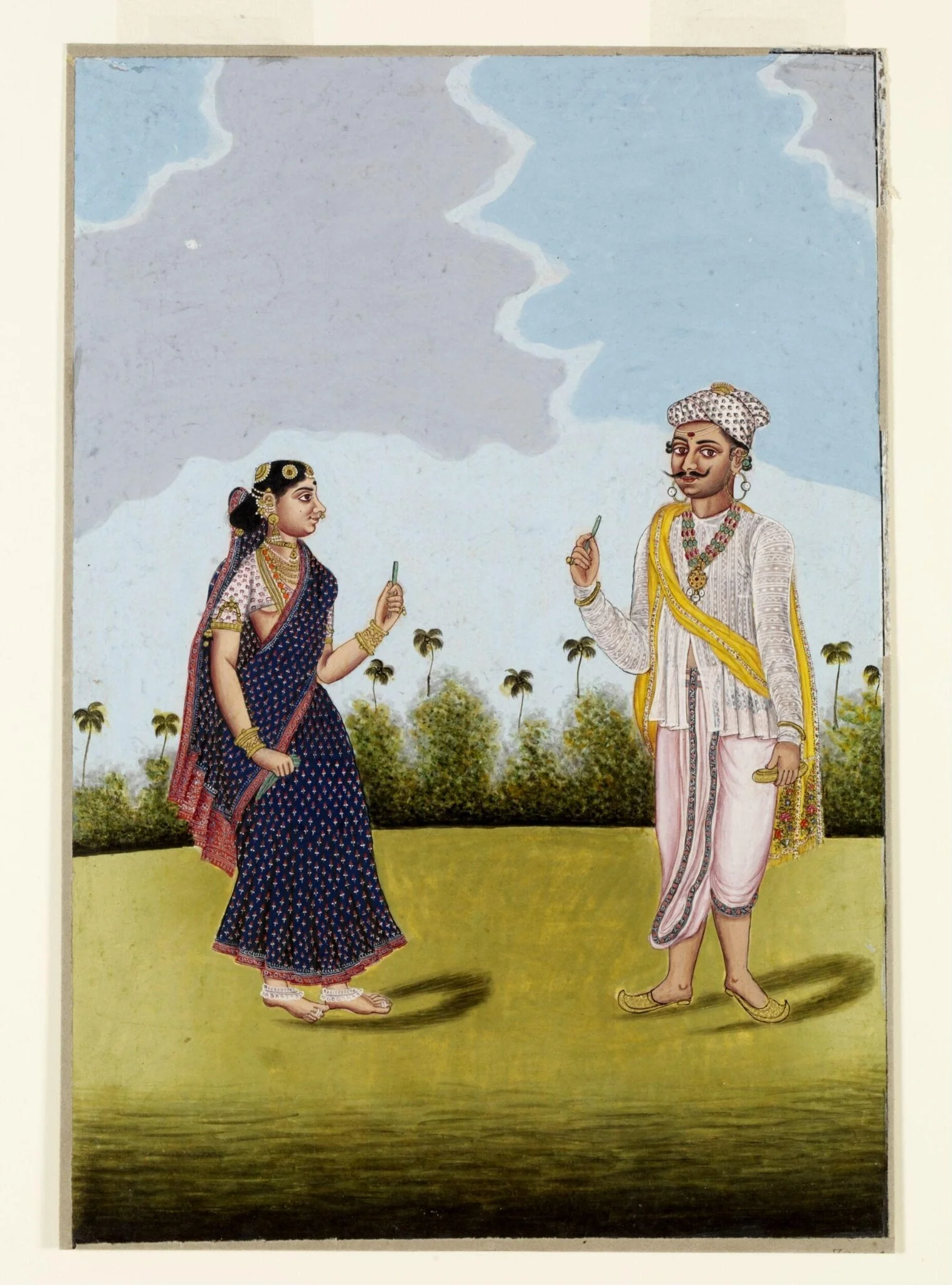 A money-lender (?), by Unknown, paint, 1800
