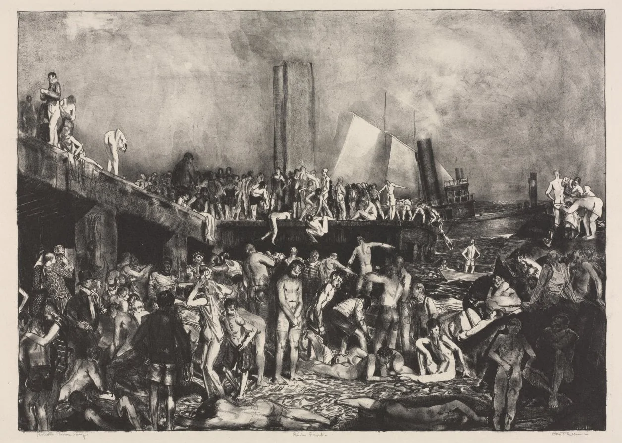 River-Front, by George Bellows, 1924
